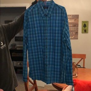 Made by Cam Newton. Blue button down. Size XL.